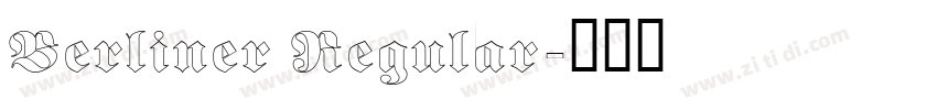 Berliner Regular字体转换